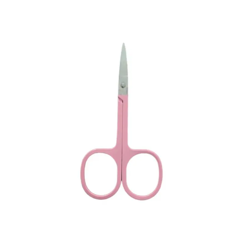 Ciseaux à sourcils à manches colorés 