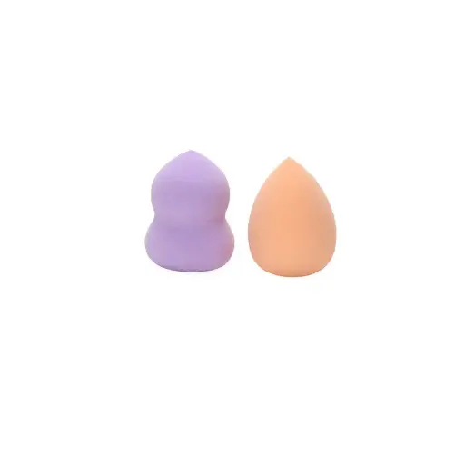 [MUP2-20] Lot de 2 éponges maquillage forme calebasse et goutte 