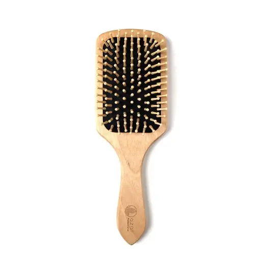 [CB1-1] Brosse cheveux en bois carré – Grand modèle 
