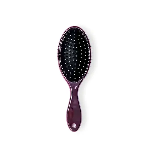 [CB6-3-X] Brosse à cheveux démêlant ovale – Métallique 