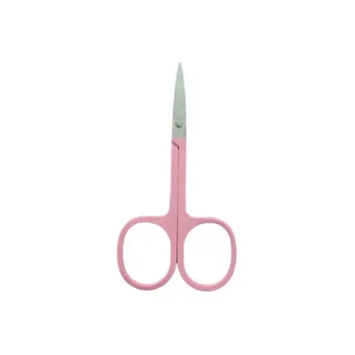 [CT5-13] Ciseaux à sourcils à manches colorés 